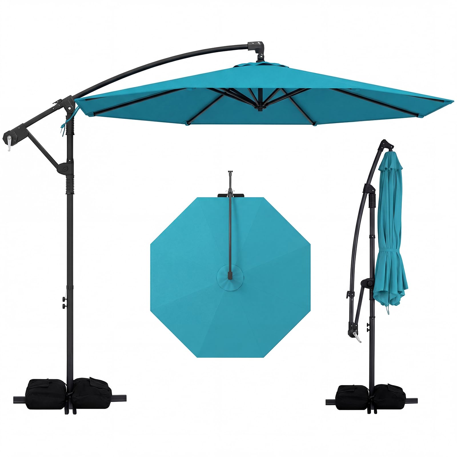 Tangkula 10ft Patio Umbrella with Base Included